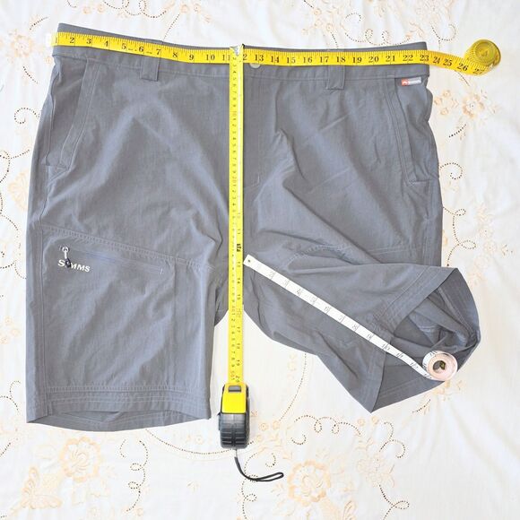 Simms Challenger Shorts Steel Men’s XXL Grey Fishing Golf Athletic 10” Inseam - Picture 3 of 3